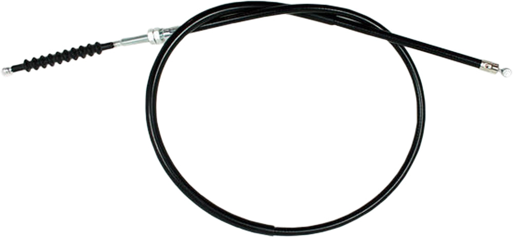 Motion Pro black vinyl clutch cable for motorcycle hydraulic control lines, showing flexible cable with black coating.