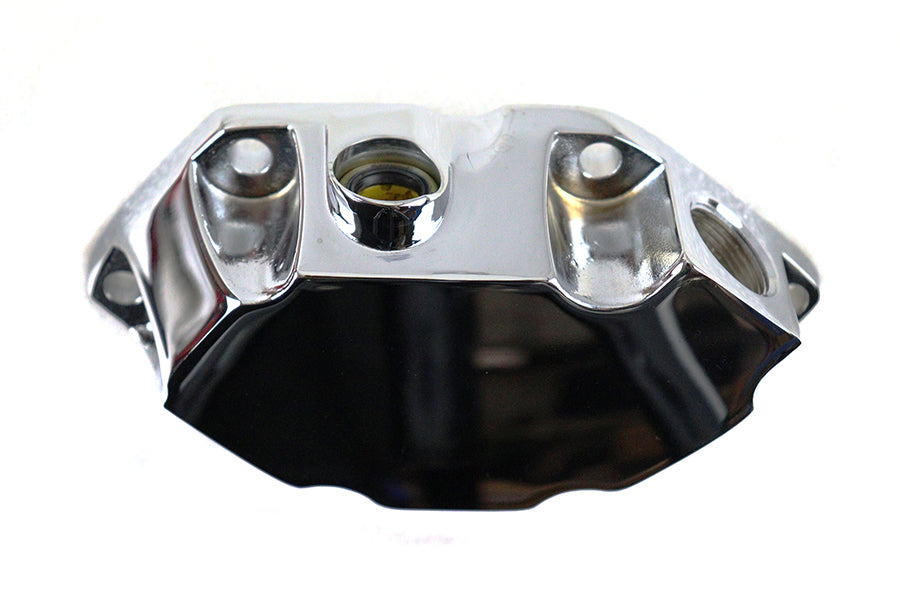 Motorshop chrome clutch release cover for drive line, shiny metallic finish, enhances motorcycle clutch system appearance.