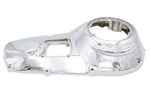 Load image into Gallery viewer, Motorshop chrome outer primary cover for drive line, shiny metal finish with smooth, rounded design for motorcycle engine protection.