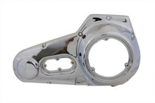 Load image into Gallery viewer, Motorshop chrome outer primary cover for drive line, shiny chrome finish, designed for motorcycle primary drive protection.