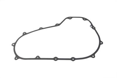 Motorshop chrome outer primary cover kit for drive line, featuring a sleek, polished chrome finish on a motorcycle engine component.