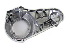 Load image into Gallery viewer, Motorshop polished outer primary cover kit for drive line, showcasing a shiny, chrome-finished motorcycle primary cover.