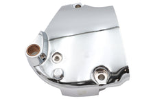 Load image into Gallery viewer, Chrome sprocket cover for motorcycle drive line by Motorshop, showcasing a shiny, protective chrome finish on the sprocket cover.