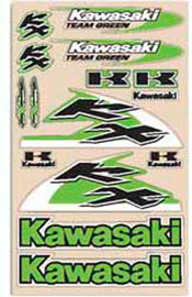 N-Style Kaw Univ Kit V. 2 graphic decals, black and white stickers featuring Kaw logo and university-themed designs.
