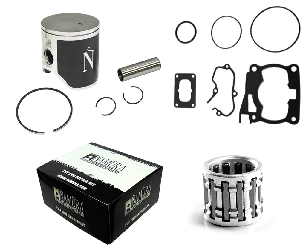 NAMURA Top End Kit with ceramic compression piston for Yamaha, featuring 53.94mm standard size and 11.1 compression ratio.