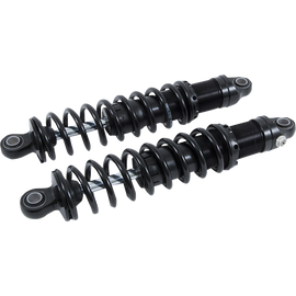OHLINS SHOCKS STX Emulsion Solo for Harley Davidson Bagger 2014-2024, black suspension shocks with branding visible