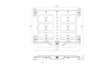 Load image into Gallery viewer, OPEN TRAIL universal sport UTV mount bracket designed for use with Packout storage systems, shown attached to a UTV.
