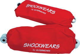 Outerwears Shockwears suspension for Yamaha LTZ250, durable black shock absorber part with branding details.