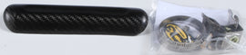 P3 brand heat shield for exhaust, made of carbon fiber, 7-inch universal fit, designed to protect and enhance exhaust systems.