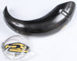 P3 Carbon Fiber Pipe Guard for exhaust system, featuring sleek black finish and durable construction for motorcycle protection.