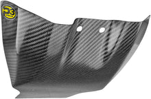 Load image into Gallery viewer, P3 Brand Carbon Fiber Skid Plate guard for motorcycle, durable and lightweight protection for undercarriage.