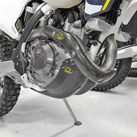 P3 Brand carbon fiber skid plate guard for enhanced protection and durability on off-road vehicles.