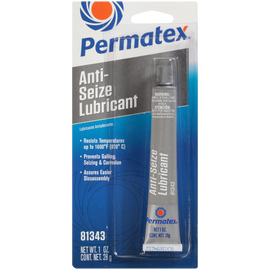 Permatex Anti-Seize Lubricant 1oz container, a chemical product used for preventing seizing and galling in mechanical applications.