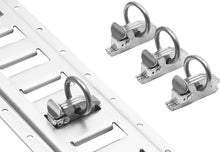 Load image into Gallery viewer, Powertye E-Track O-Ring Clips for trailer and towing, 4-pack, durable metal hooks for securing cargo on trailers.