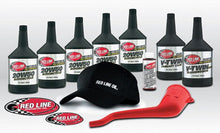 Load image into Gallery viewer, Redline BigTwin full synthetic oil change kit for Harley Davidson motorcycles, including oil bottles and accessories.