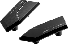 Load image into Gallery viewer, Pair of black RIZOMA mirror block-off plates for BMW, designed as accessories, with the product code 58-BS561B.