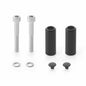 RIZOMA Stealth Naked Mounting Kit in black for Ducati motorcycles, featuring sleek design and durable construction.