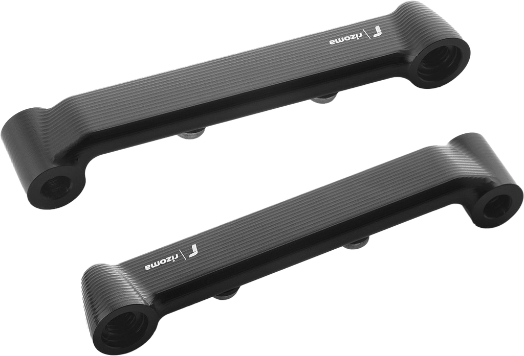 RIZOMA turn signal mounting kit for Ducati fairing, black unit with mounting hardware and light unit for motorcycle turn signals.