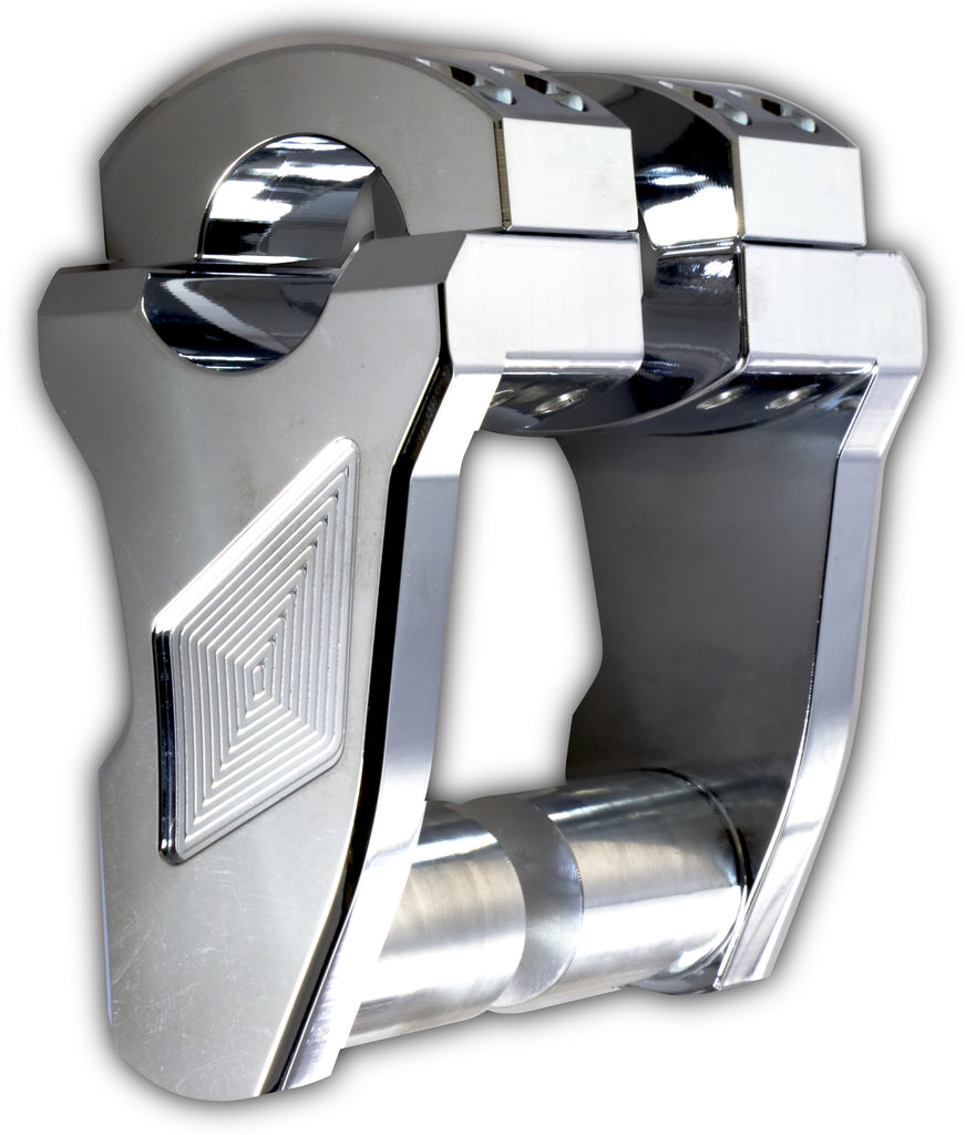Pivoting Handlebar Riser Chrome 3" Rise