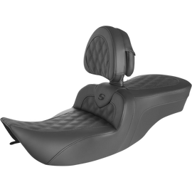 SADDLEMEN ROAD SOFA L/S SEAT WITH BACKREST HARLEY BAGGERS 97-07 - The Speed Shop Canada