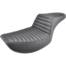 Load image into Gallery viewer, SADDLEMEN STEP UP SEAT BLACK TUCK AND ROLL HARLEY FXR MODELS - The Speed Shop Canada