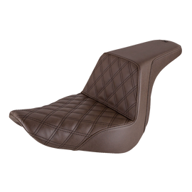 SADDLEMEN STEP UP SEAT BROWN L/S HARLEY SOFTAIL M8 FXLR/S/T FLSB - The Speed Shop Canada