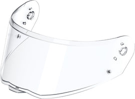 Clear SENA Specter Shield motorcycle helmet visor with a sleek, transparent design for enhanced visibility and protection