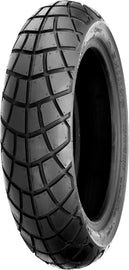 Shinko Tire 428 Series 130/70-12 off-road front or rear bias tire, black rubber with tread pattern for off-road riding.