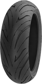 Shinko Verge 2X Rear Tire 200/50ZR17, 75W, motorcycle tire with black tread and sidewall for enhanced grip and performance.