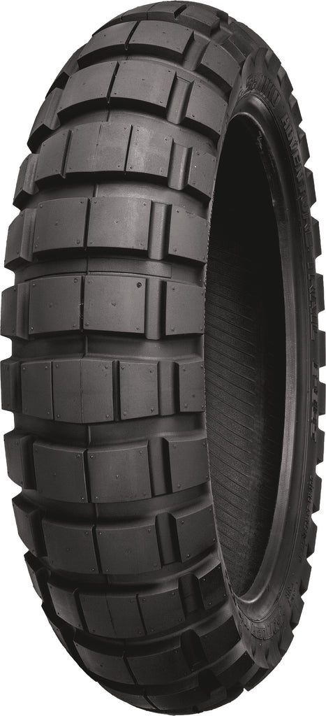 Shinko 805 Dual Sport Rear Tire 140/80-17 bias tire with tread pattern suitable for dual sport motorcycles.