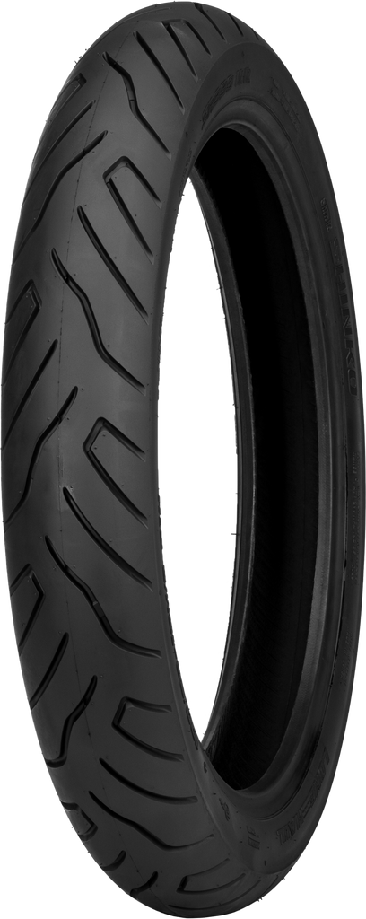 Shinko SR 999 Long Haul front motorcycle tire 130/60B19 with bias ply construction and 67H load index, mounted on wheel