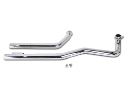 VTWIN  HARLEY SHOVELHEAD HIGH SHOTGUN PIPES CHROME - The Speed Shop Canada