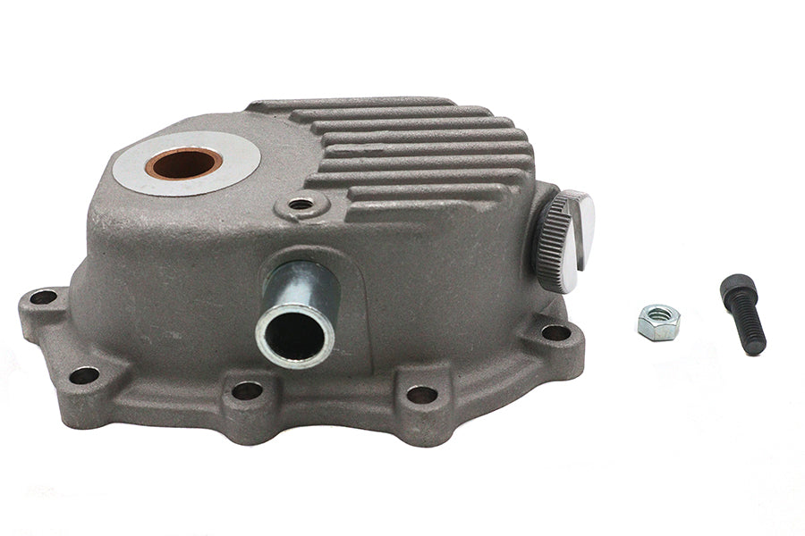 Sifton finned kick starter cover for transmission, durable metal construction, shown on transmission system.