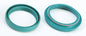SKF Fork Seal Kit 48mm suspension component, showing the black rubber seals and metal clips for fork protection and sealing.