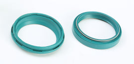 SKF suspension fork seal kit with 48mm diameter, designed for motorcycle forks, displaying the sealed components and packaging.