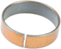 SKF Outer Fork Bushing for suspension, 48mm with PTFE on the external side, shown in a close-up image.