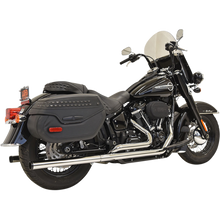 Load image into Gallery viewer, BASSANI DUAL EXHAUST STRAIGHT CAN CHROME HARLEY DAVIDSON SOFTAILS 18-25 - The Speed Shop Canada
