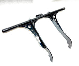 BK FRONT CRASHBAR BLACK HARLEY SOFTAILS 00-17