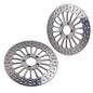 SPOKE STYLE CHROME/BLACK BRAKE ROTOR (EACH) HARLEY DAVIDSON - The Speed Shop Canada