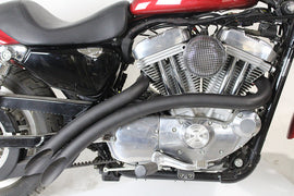 CYCLE SHACK CURVED BLACK EXHAUST 90-23  HARLEY SPORTSTER 883 / 1200 - The Speed Shop Canada