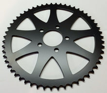 Load image into Gallery viewer, SPOKED REAR CHAIN SPROCKETS BLACK HARLEY MODELS 2000 UP - The Speed Shop Canada