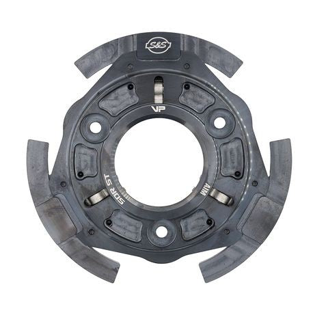 S&S Cycle variable pressure plate clutch for Harley Softail models 2018-2025, showing the clutch assembly and components.