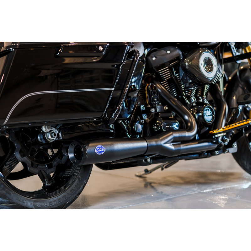 S&S CYCLE DIAMONDBACK 2:1 EXHAUST 17-25 HARLEY BAGGER M8 (RACE ONLY) - The Speed Shop Canada