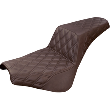 Load image into Gallery viewer, SADDLEMEN STEP UP SEAT BROWN L/S STITCH 18-23 HARLEY SOFTAIL M8 FXBB/FXST - The Speed Shop Canada