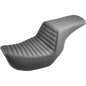 SADDLEMEN STEP UP SEAT BLACK TUCK AND ROLL HARLEY 06-17 DYNA - The Speed Shop Canada