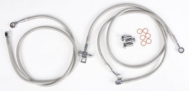 STREAMLINE front brake line with 3 lines, designed for Yamaha bikes, featuring standard brake line construction.