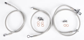 Streamline brake line for Yamaha front 3-line brake system, standard plus 2 additional lines, durable motorcycle brake component