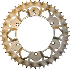 Sunstar rear Works-Z steel sprocket 48T for Husqvarna, KTM, and Husqvarna motorcycles with 520 chain, black finish