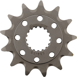 Supersprox steel front CS sprocket for Honda CRF250, 13-tooth, 520 chain, durable motorcycle sprocket with brand markings.
