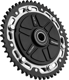 Supersprox Cushdrive Conversion 51T sprocket in black and silver for motorcycle, durable sprockets for enhanced performance.